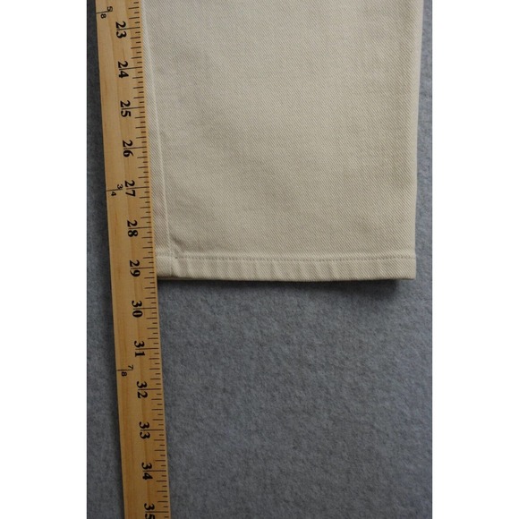 Women's Ralph Lauren Jeans & Co. Green Label ivory colored jeans size 10 regular - Picture 8 of 8